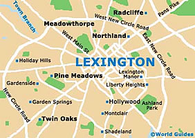 Lexington - Mapa